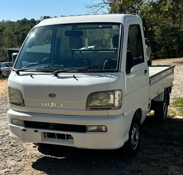 2001 Daihatsu Hijet, a white Kei Truck, for sale at Mayberry Mini Trucks in Mount Airy, NC