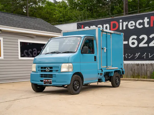 2001 Honda Acty Refrigerated Box Truck, a blue Kei Truck, for sale at Japan Direct Motors in Irmo, SC
