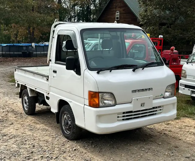 2001 Subaru Sambar 4WD, a white Kei Truck, for sale at Mayberry Mini Trucks in Mount Airy, NC