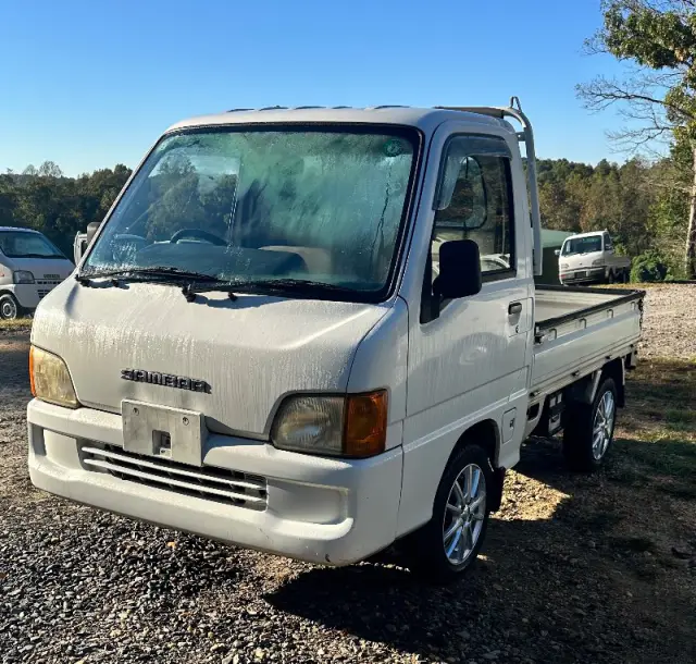 2001 Subaru Sambar 4WD, a white Kei Truck, for sale at Mayberry Mini Trucks in Mount Airy, NC