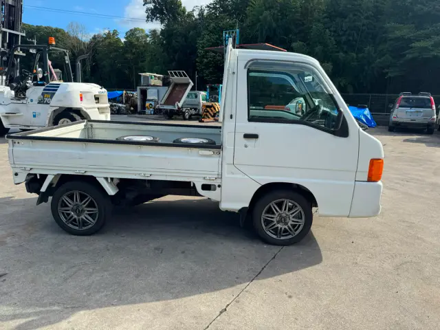 2001 Subaru Sambar 4x4, a white Kei Truck, for sale at Skyline Kei Trucks in Houston, TX