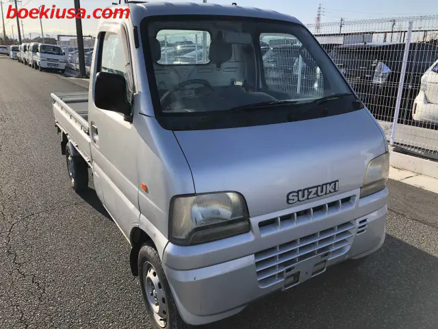 2001 Suzuki Carry, a silver Kei Truck, for sale at Boeki USA in Paterson, NJ