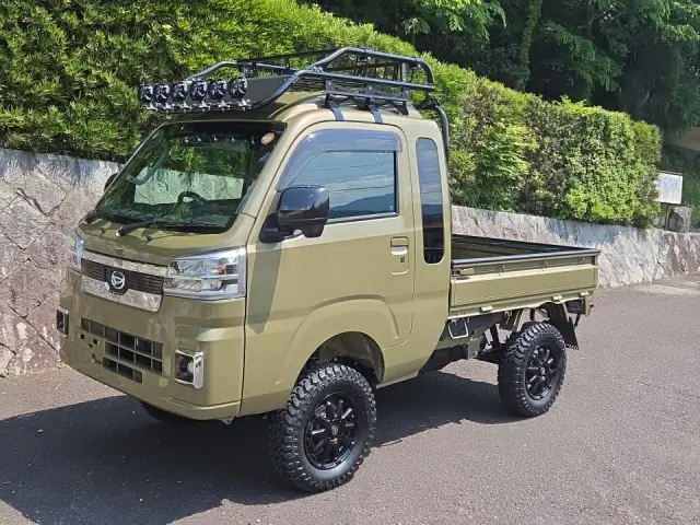 2026 Daihatsu Hijet Extreme, a green off-road Kei Truck, for sale at Mini Monsters USA in St. George, UT