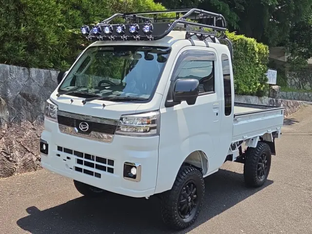 2026 Daihatsu Hijet Extreme, a white off-road Kei Truck, for sale at Mini Monsters USA in St. George, UT