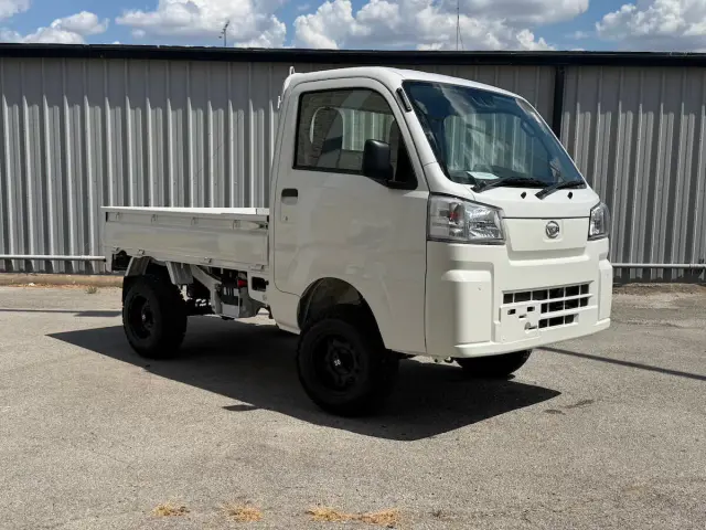 2026 Daihatsu Hijet Farming Package, a white off-road Kei Truck, for sale at Weatherford Mini Trucks in Weatherford, TX